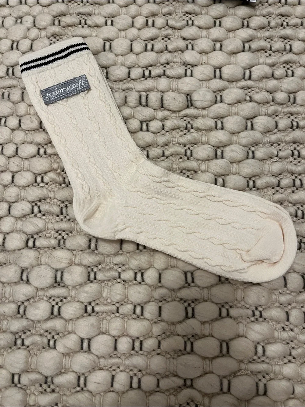 New Official Taylor Swift folklore cardigan cable knit socks